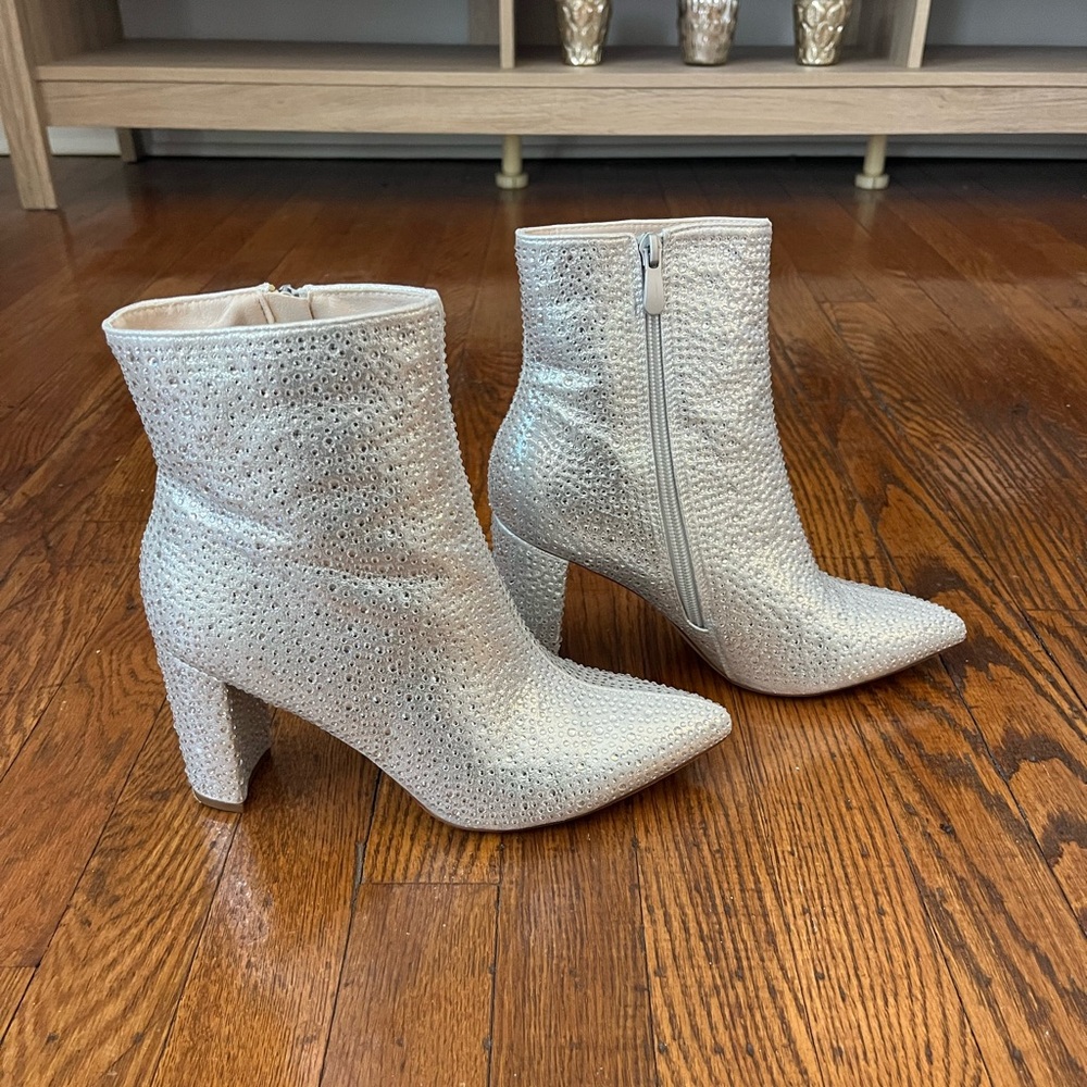 Silver Sparkly Boots